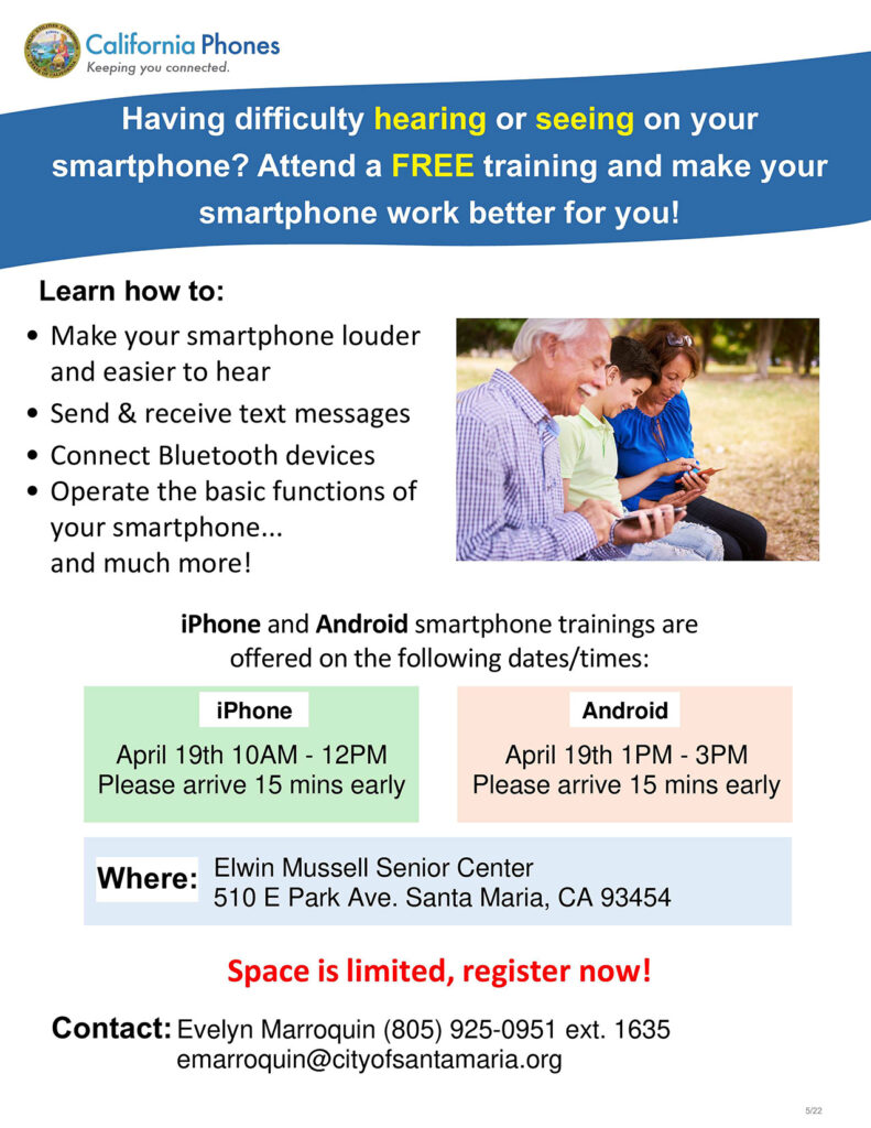 Learn to use your cell phone for seniors.