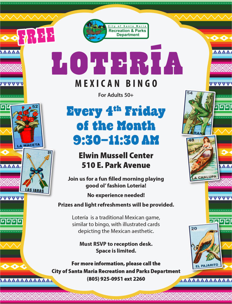 Loteria Mexican Bingo @ Elwin Mussell Center
