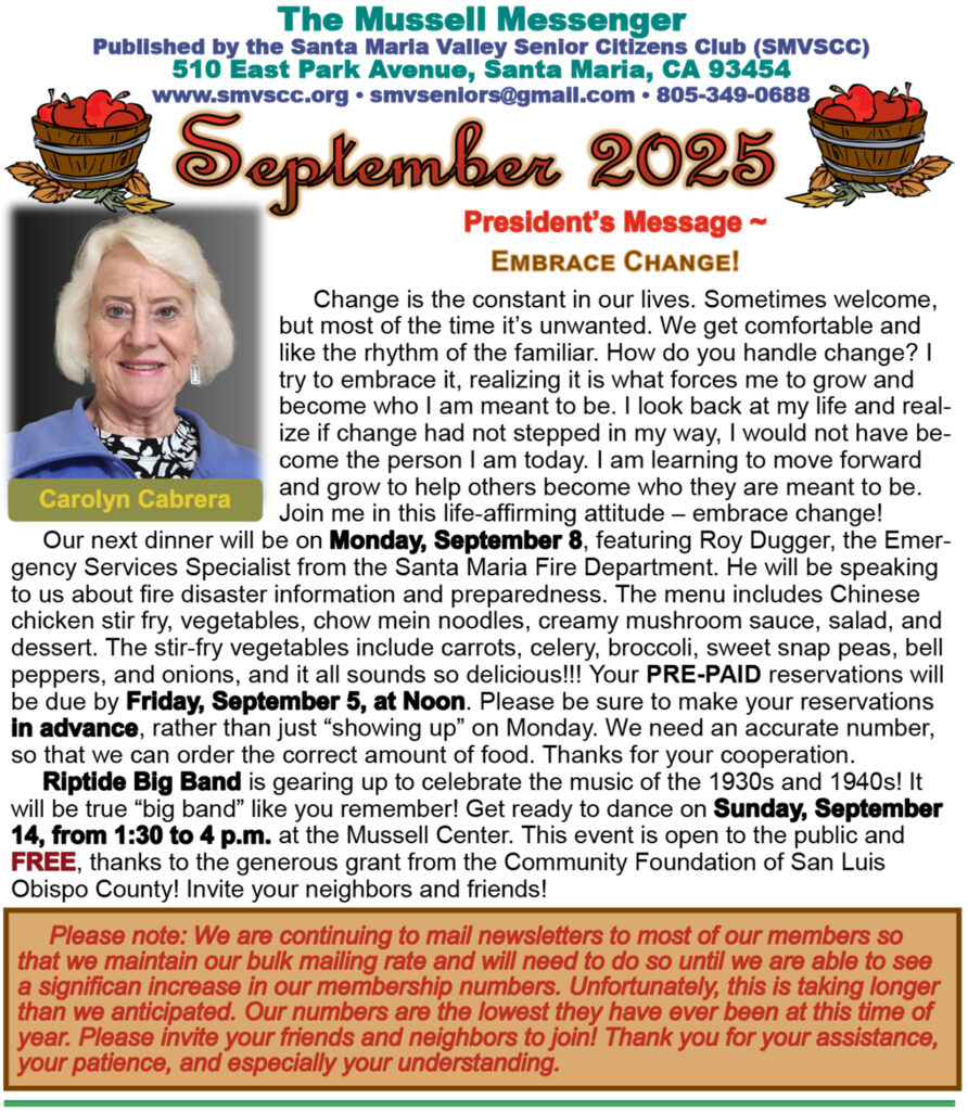 September 2025 Mussell Messenger