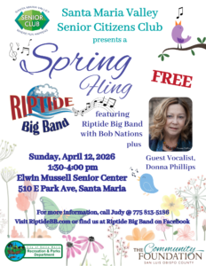 Spring Fling Dance with RipTide! @ Elwin E. Mussell Senior Citizens Center