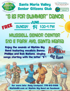 "S IS FOR SUMMER" DANCE WITH RIPTIDE @ Elwin E. Mussell Senior Citizens Center
